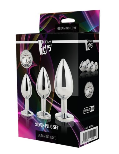 GLEAMING LOVE SILVER PLUG SET