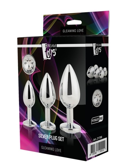 GLEAMING LOVE SILVER PLUG SET