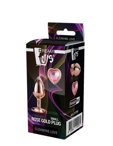 GLEAMING LOVE ROSE GOLD PLUG SMALL