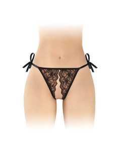 String noir ouvert à nouer Stella Fashio