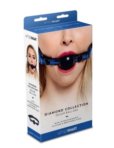 WHIPSMART DIAMOND BALL GAG BLUE