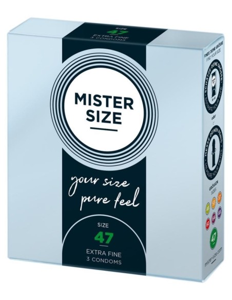 Mister Size 47mm pack of 3