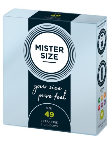 Mister Size 49mm pack of 3