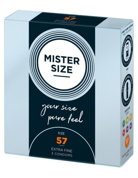Mister Size 57mm pack of 3