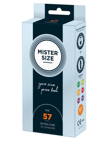 Mister Size 57mm pack of 10