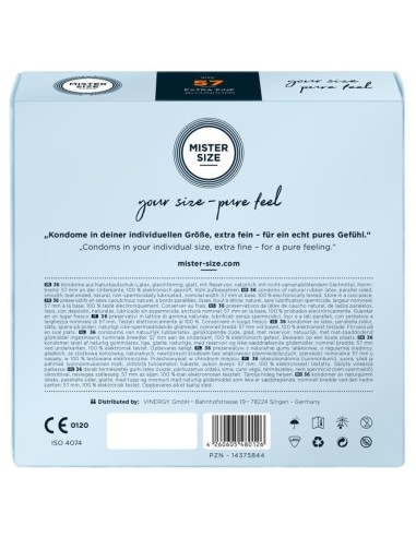 Mister Size 57mm pack of 36