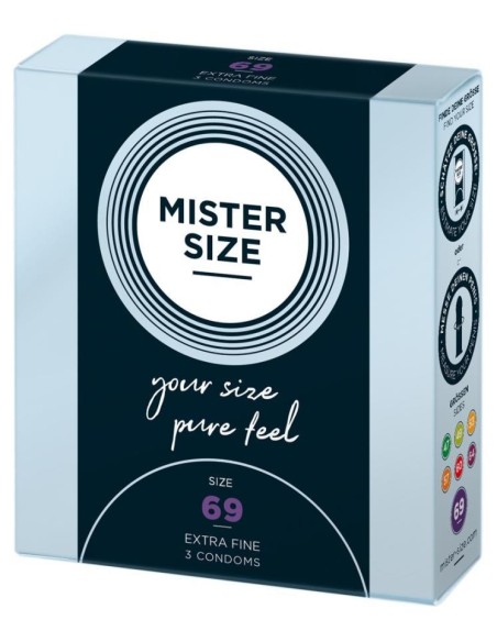 Mister Size 69mm pack of 3