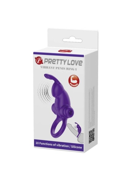 Pretty Love Vibrant Penis Ring 1 Purple