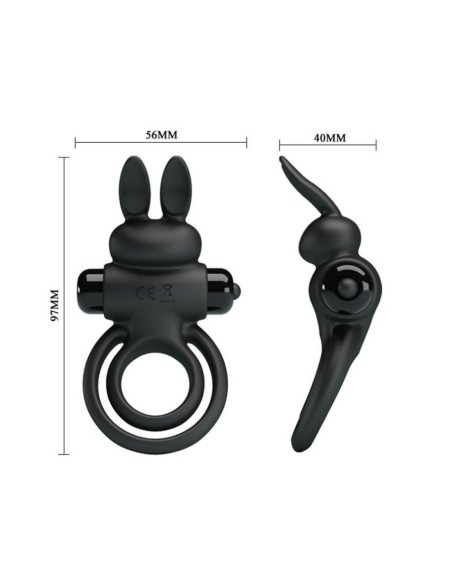 Pretty Love Vibrant Penis Ring III Black