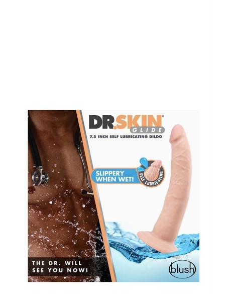 DR. SKIN 7 INCH SELF LUBRICATING DILDO