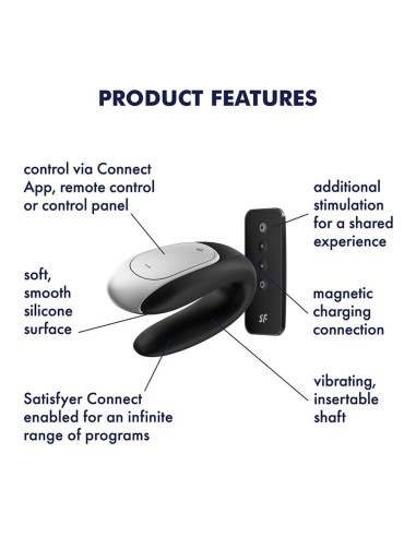 SATISFYER DOUBLE FUN BLACK