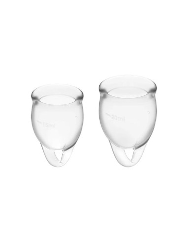 MENSTRUAL CUP FEEL CONFIDENT TRANSPARENT