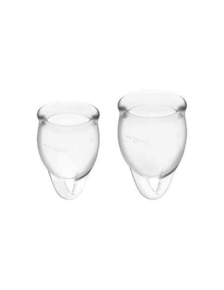 MENSTRUAL CUP FEEL CONFIDENT TRANSPARENT