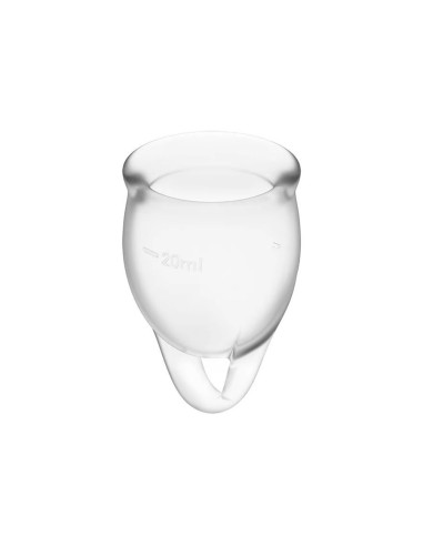 MENSTRUAL CUP FEEL CONFIDENT TRANSPARENT