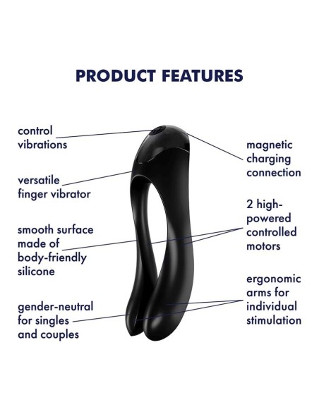 SATISFYER CANDY CANE - BLACK