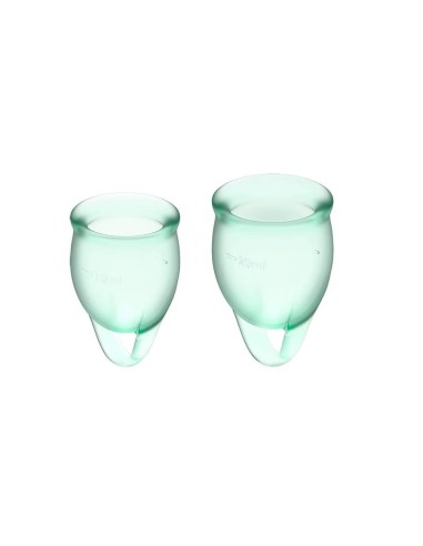 MENSTRUAL CUP FEEL CONFIDENT GREEN
