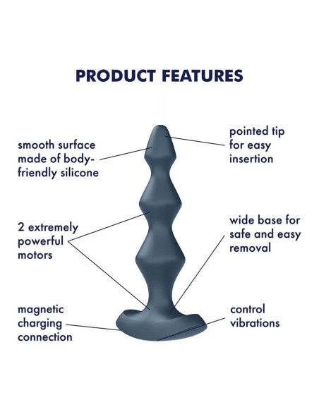 SATISFYER LOLLI PLUG 1 - DARK TEAL