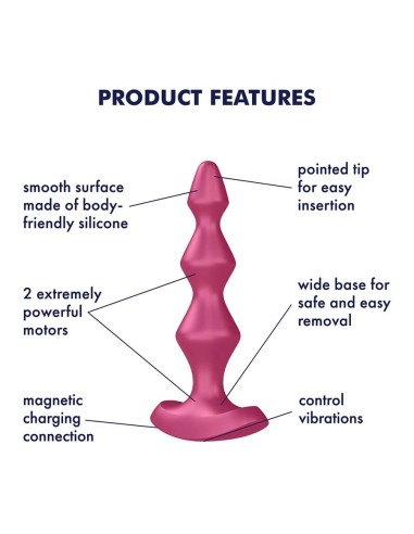 SATISFYER LOLLI PLUG 1 - MAGENTA