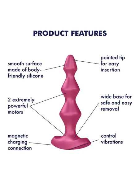 SATISFYER LOLLI PLUG 1 - MAGENTA