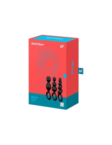 SATISFYER PLUGS SET - 3 pezzi BLACK