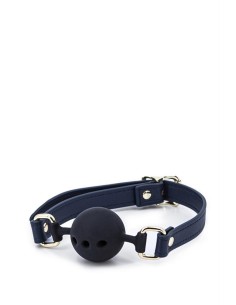 BONDAGE COUTURE BALL GAG BLUE 2