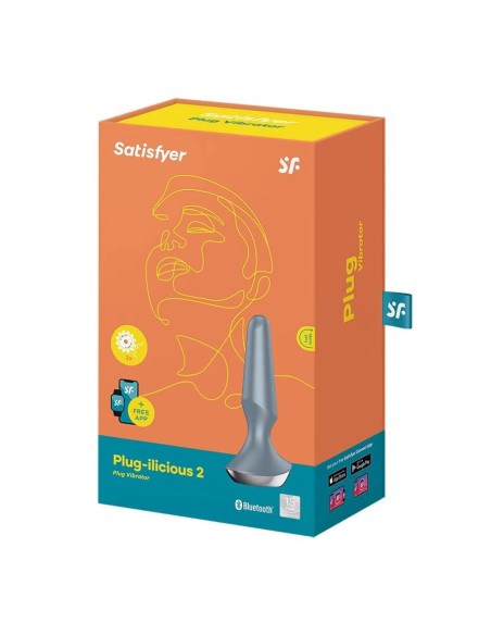 SATISFYER PLUG ILICIOUS 2 GRAY