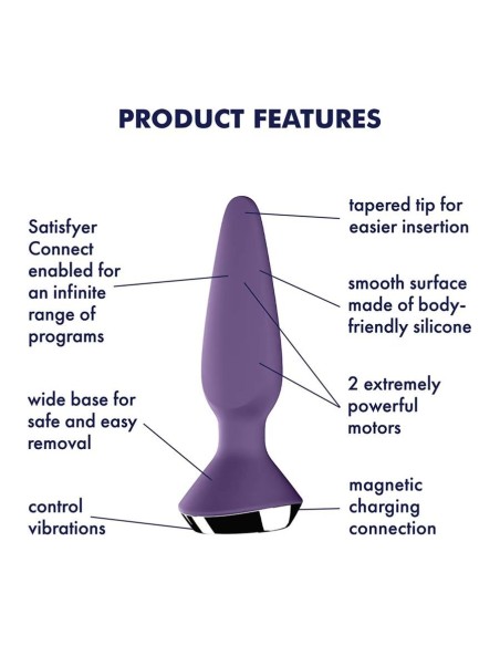 SATISFYER PLUG ILICIOUS 1 PURPLE