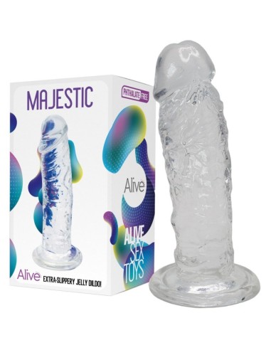 MAJESTIC -JELLY DILDO-Transparent-14,7cm