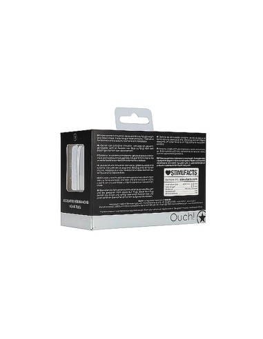 Regular Ribbed Diamond Heart Plug -Black