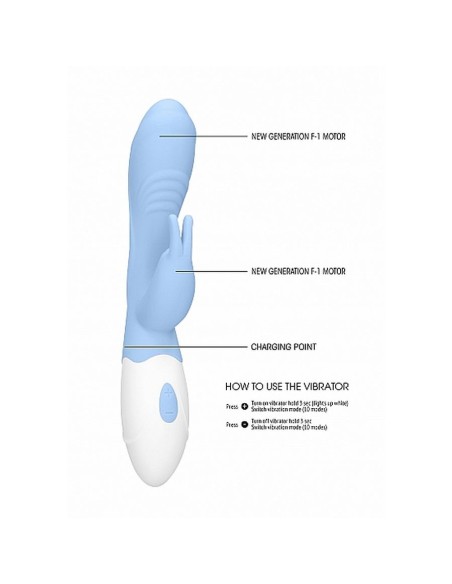 Rabbit Vibrator - Juicy - Blue