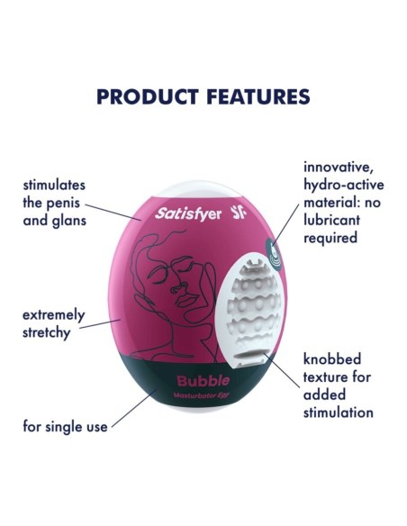 SATISFYER MASTURBATOR EGG BUBBLE