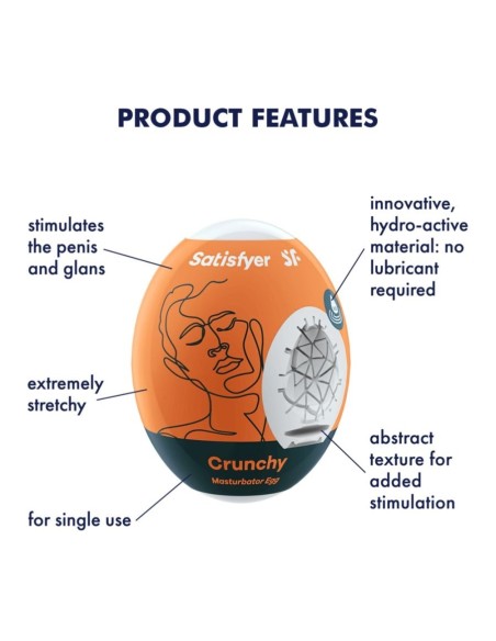 SATISFYER MASTURBATOR EGG CRUNCHY