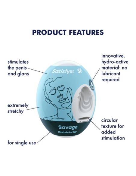 SATISFYER MASTURBATOR EGG SAVAGE