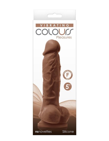 COLOURS PLEASURES VIBE 5 INCH DILDO BROW