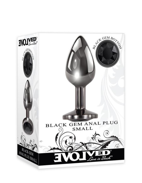 EVOLVED BLACK GEM ANAL PLUG SMALL
