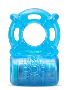 STAY HARD 5 FUNCTION COCK RING BLUE 2