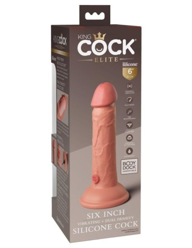 KCE 6 DD Vibrating Cock Tan