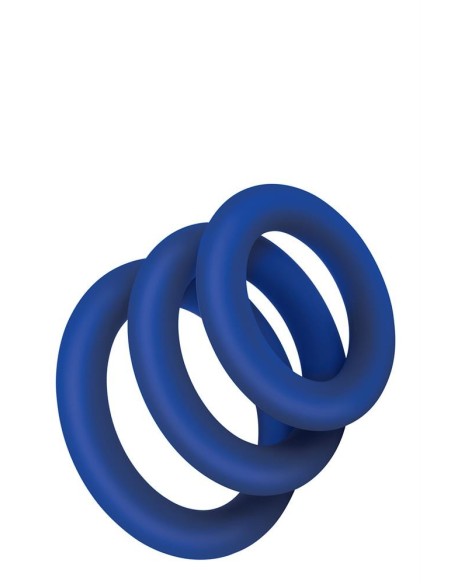ZOLO EXTRA THICK SILICONE COCK RING 3 PK