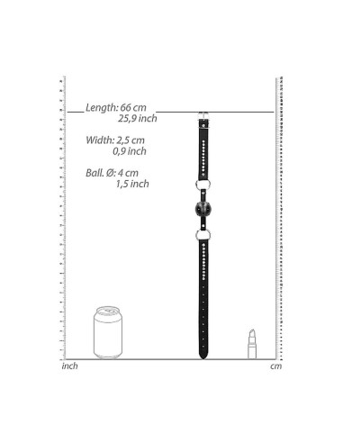Breathable Ball Gag - with Diamond Stud
