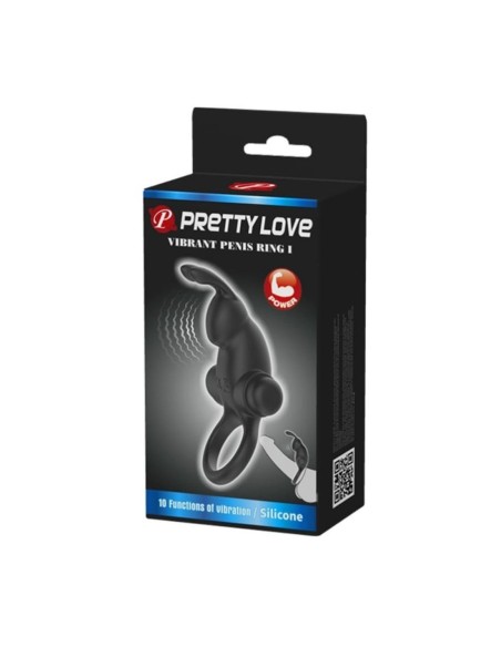 Pretty Love Vibrant Penis Ring 1 Black