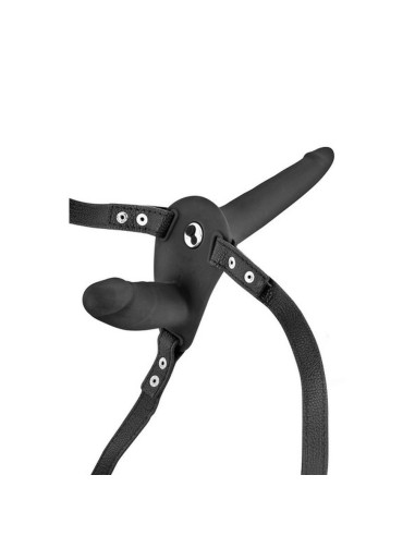 Double gode ceinture noir vibrant Fetish