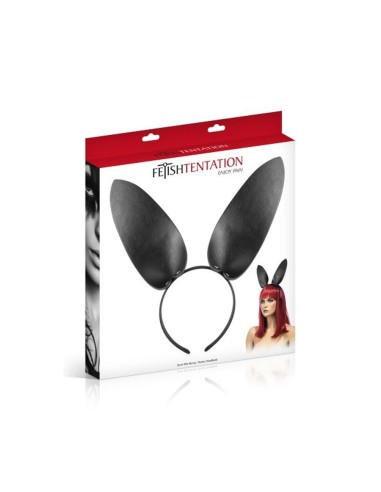 Oreilles de bunny simili cuir Fetish Ten