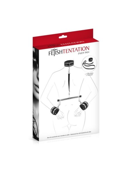 Menottes et collier de soumission Fetish