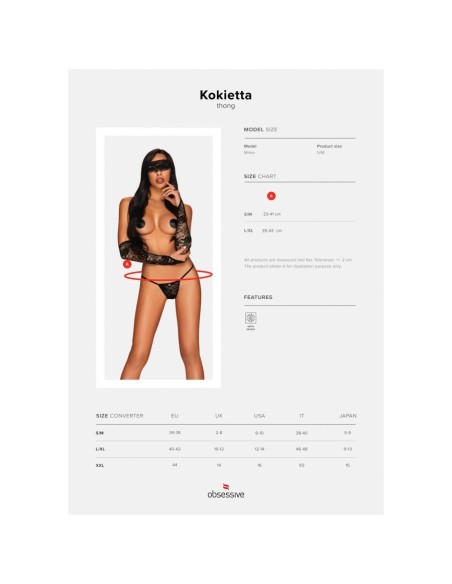 Kokietta thong black