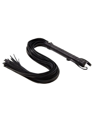 Flogger Long Leather Black