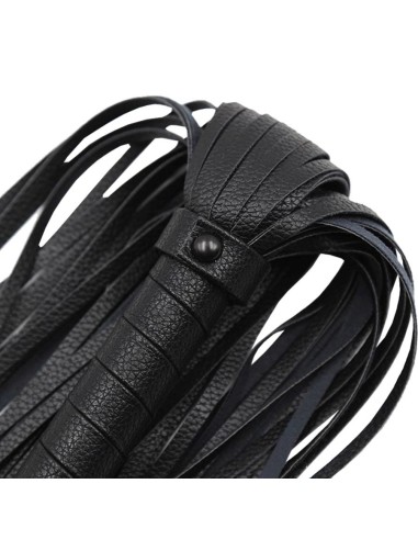 Flogger Long Leather Black
