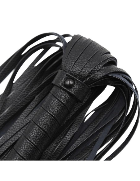 Flogger Long Leather Black