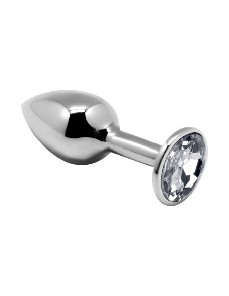 Mini Metal Butt Plug L - White