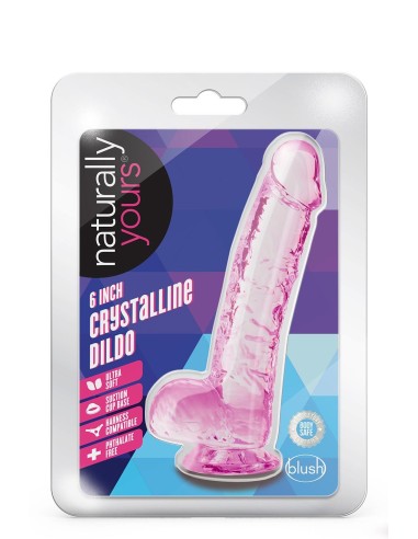 NATURALLY YOURS  6 INCH CRYSTALLINE DILD