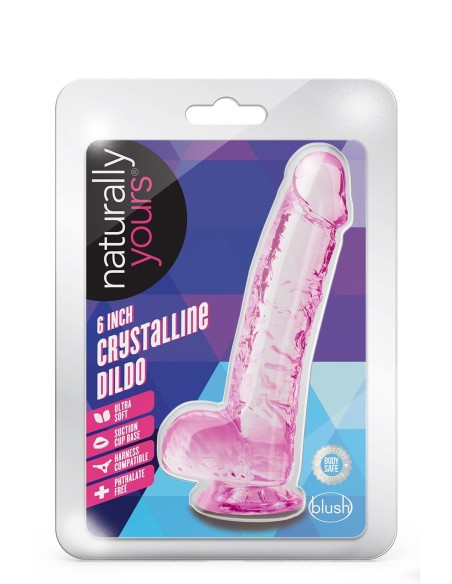 NATURALLY YOURS  6 INCH CRYSTALLINE DILD